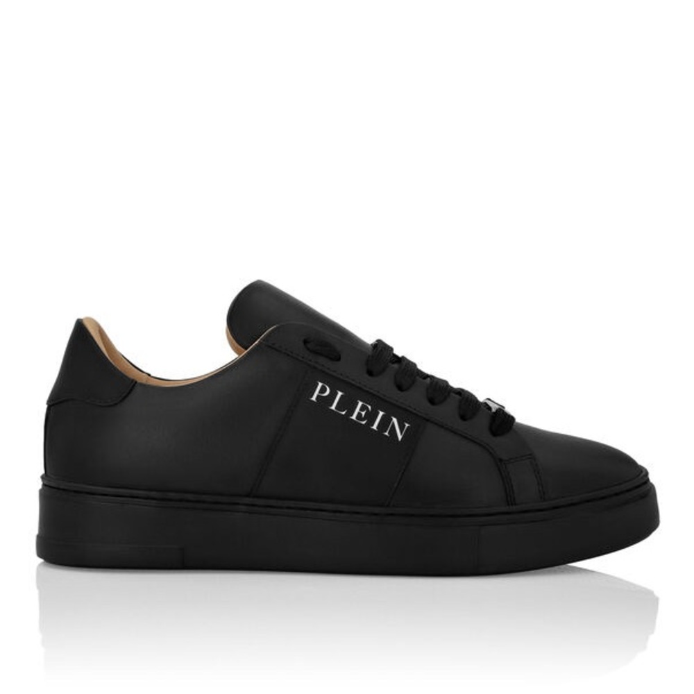 Philipp Plein Nappa Leather Lo-Top Black Sneakers - Picture 5 of 15